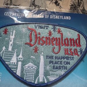 Disney Blue and Red Embroidered Patch D23
